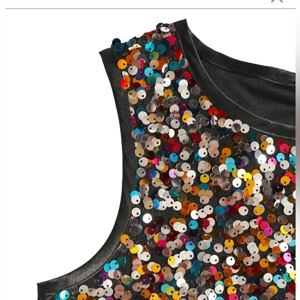 Lavender Girls confetti sequins dress